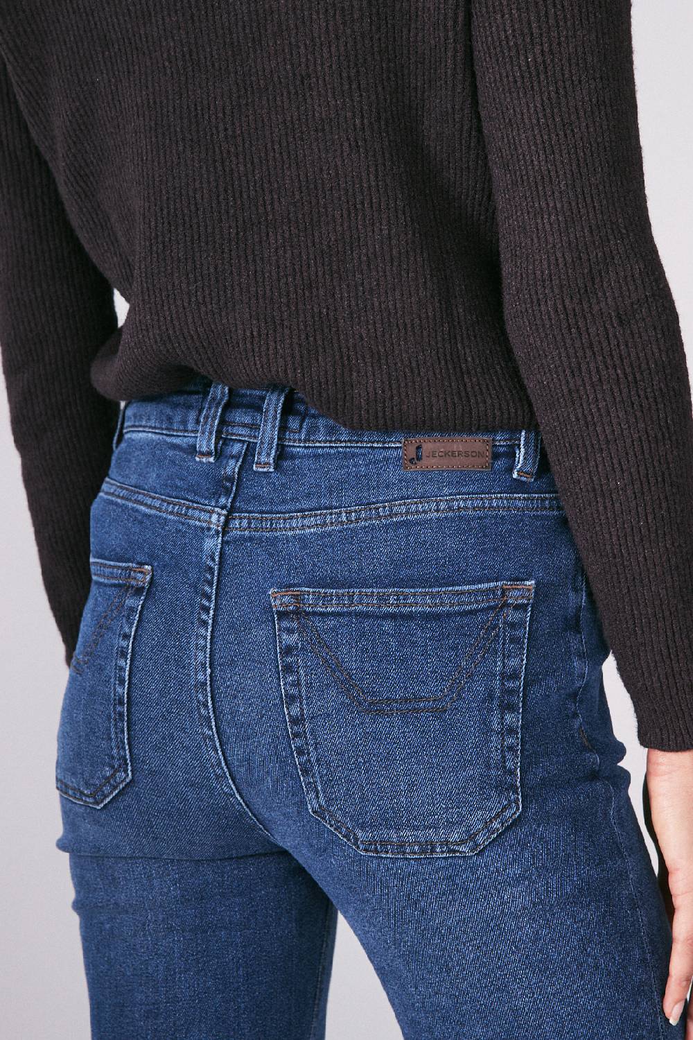 Jeckerson 5 tasche flared in denim Italia