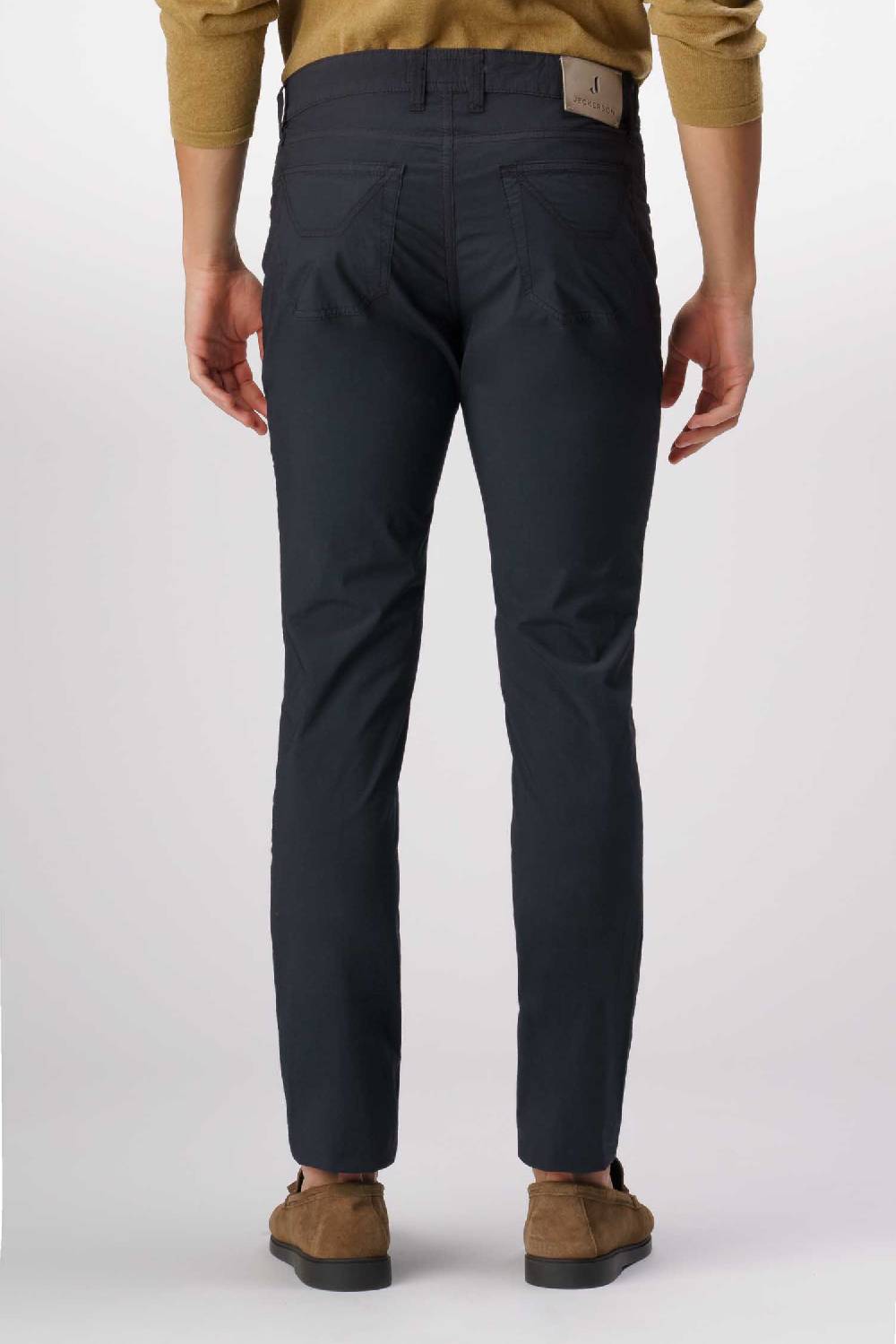 Jeckerson John - Pantalone 5 tasche con toppa blu scuro Spedizione Gratuita