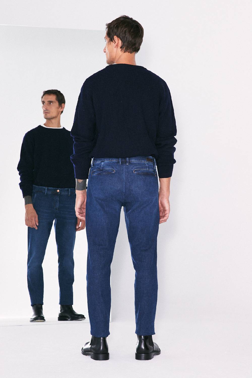 Jeckerson Chino tasca america in denim blu scuro Offerta