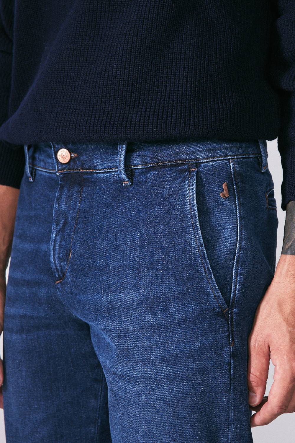 Jeckerson Chino tasca america in denim blu scuro Offerta