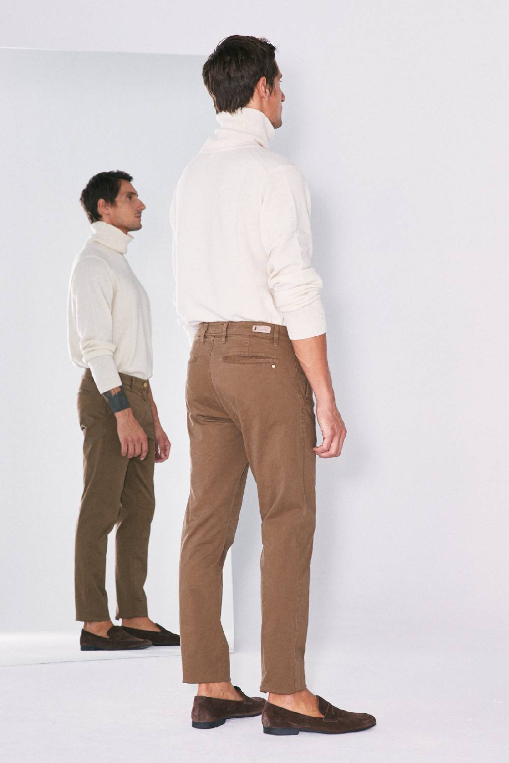Jeckerson Chino slim fit in gabardina stretch Economico