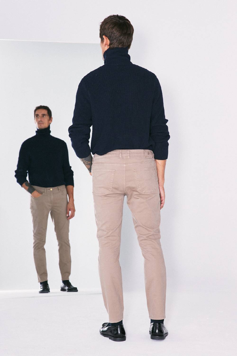 Jeckerson Pantalone skinny in gabardina stretch Offerte