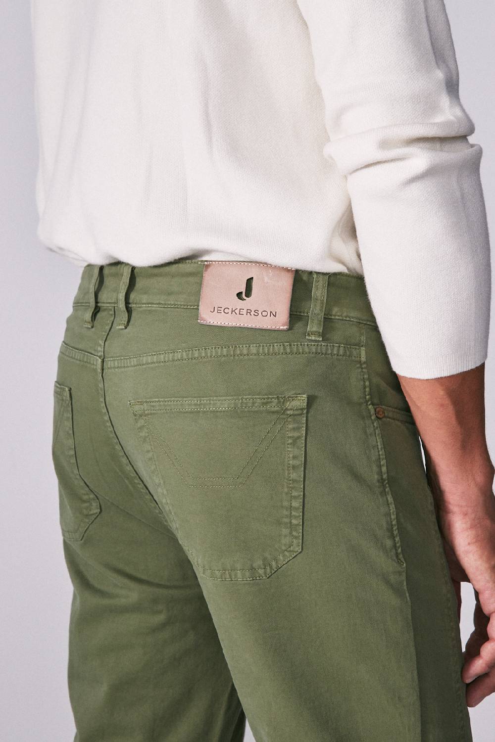 Jeckerson Pantalone slim fit con toppa Vendita Calda