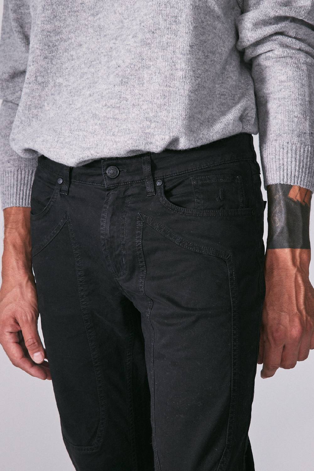 Jeckerson Pantalone slim fit con toppa Vendita Calda