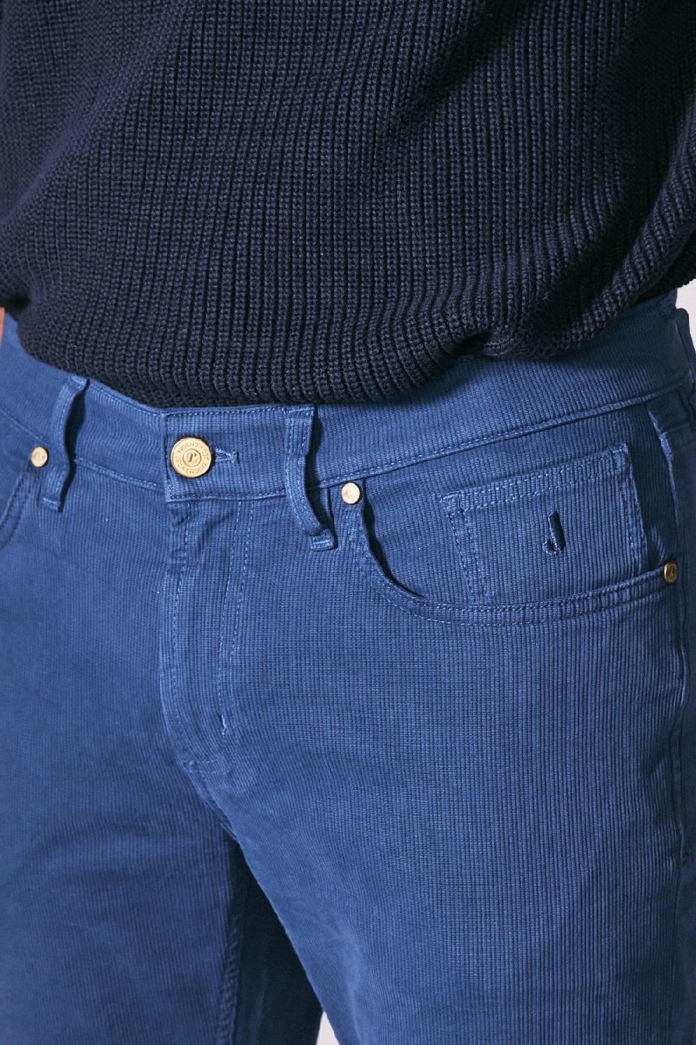 Jeckerson Pantalone slim fit in cotè de cheval Vendita Economica