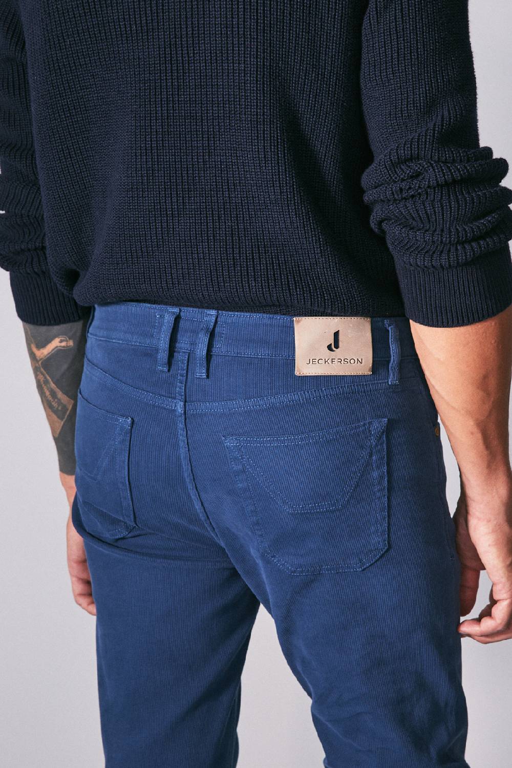 Jeckerson Pantalone slim fit in cotè de cheval Vendita Economica