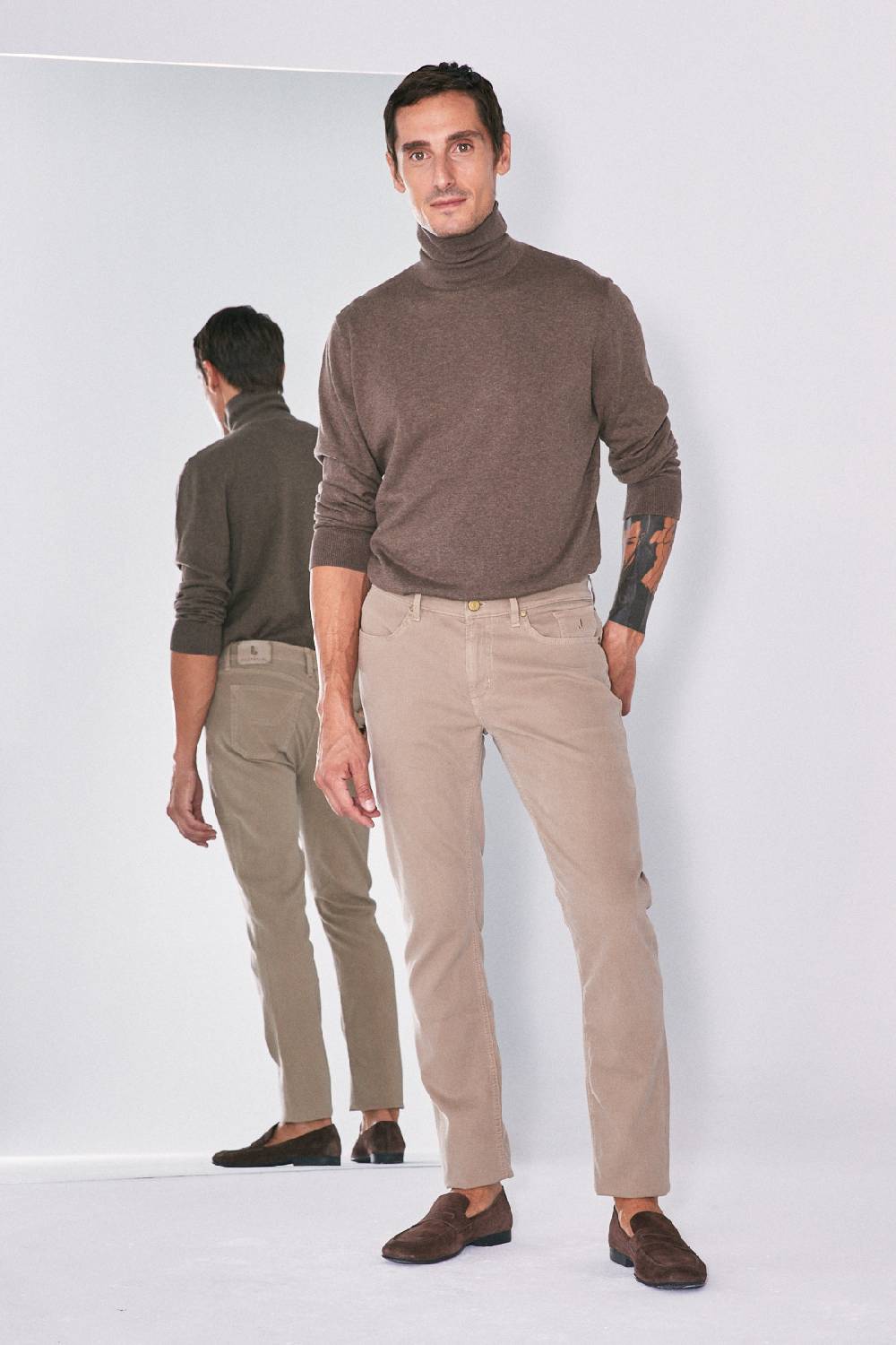 Jeckerson Pantalone slim fit in cotè de cheval Vendita Economica