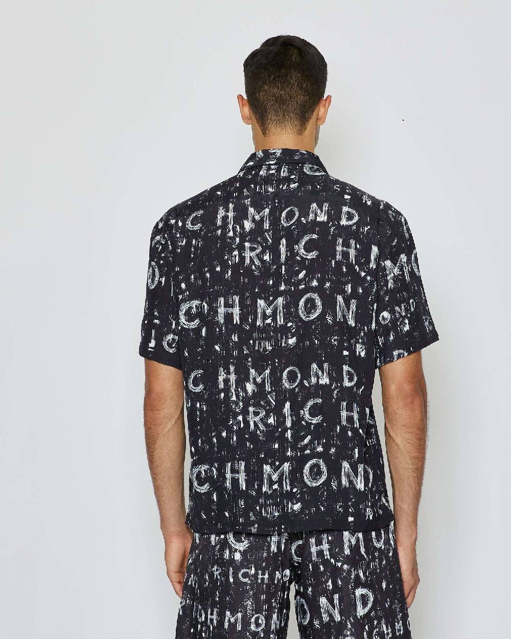 John Richmond Camicia con pattern tone sur tone Offerte