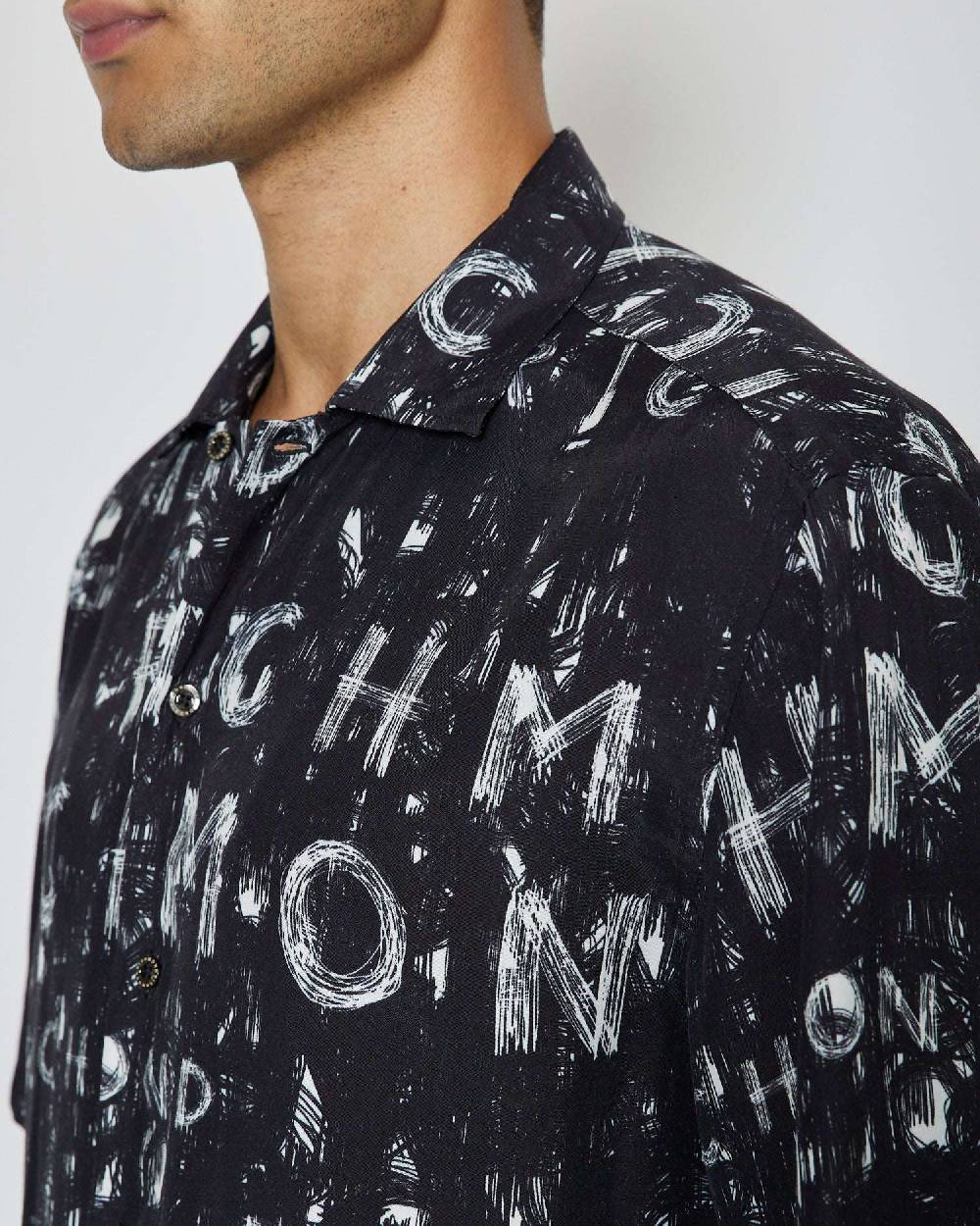 John Richmond Camicia con pattern tone sur tone Offerte