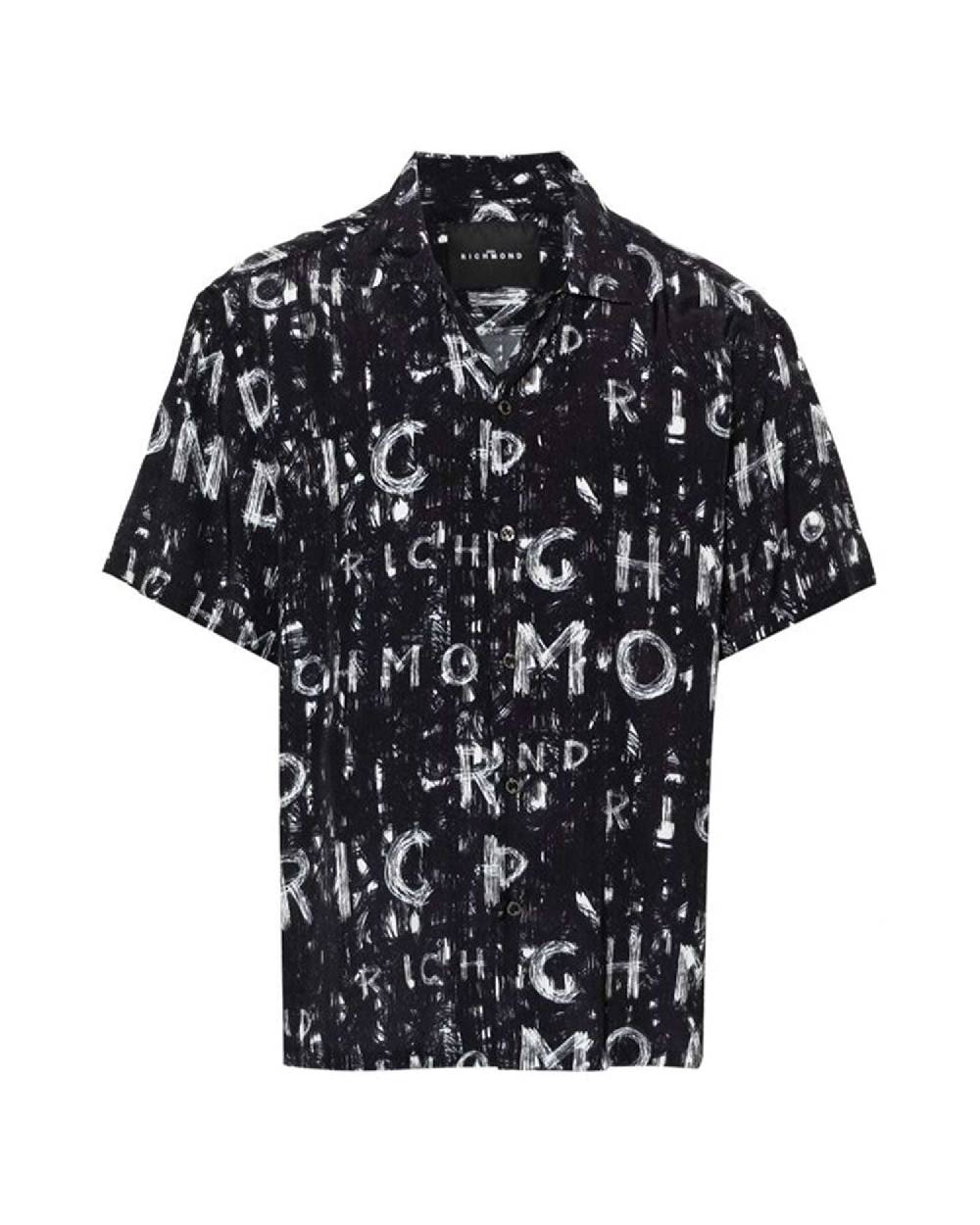 John Richmond Camicia con pattern tone sur tone Offerte