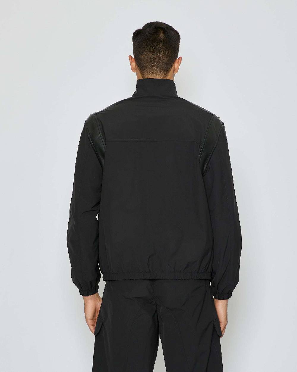 John Richmond Bomber con cappuccio con dettagli in ecopelle Vendita Economica
