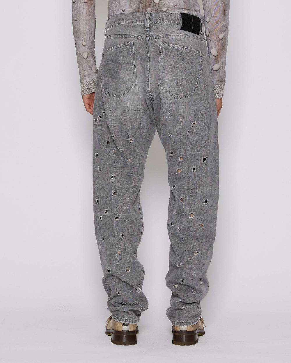 John Richmond Jeans regular con strappi sul davanti Saldi Di Fabbrica