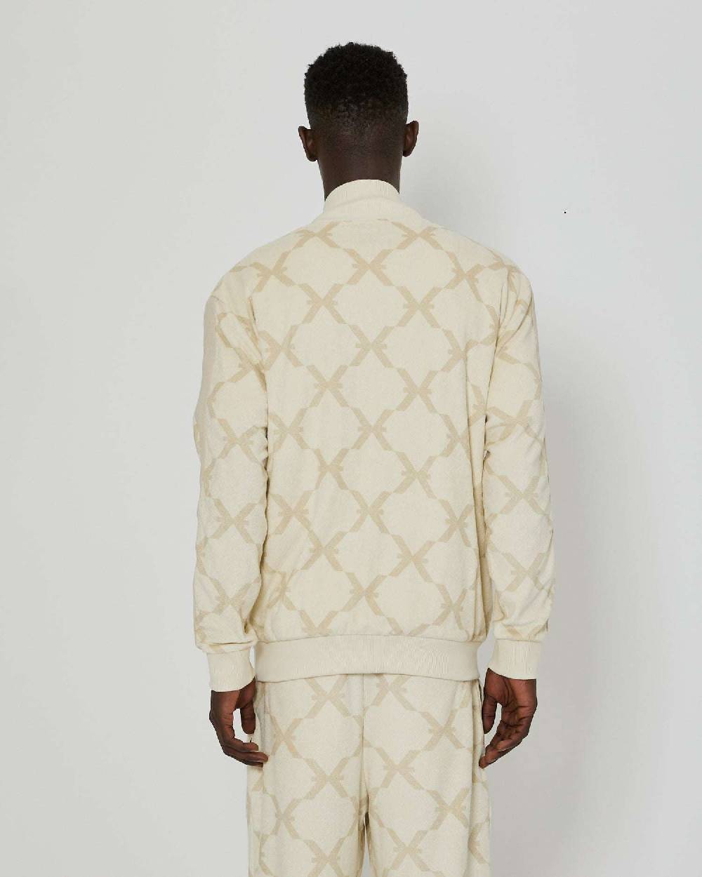 John Richmond Felpa stampata con logo e chiusura con zip Nuova