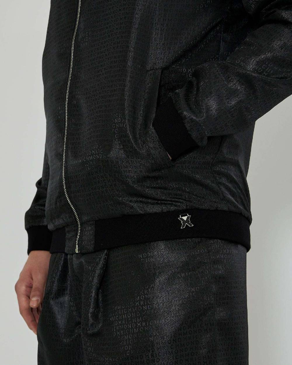 John Richmond Bomber con trama decorativa Moda