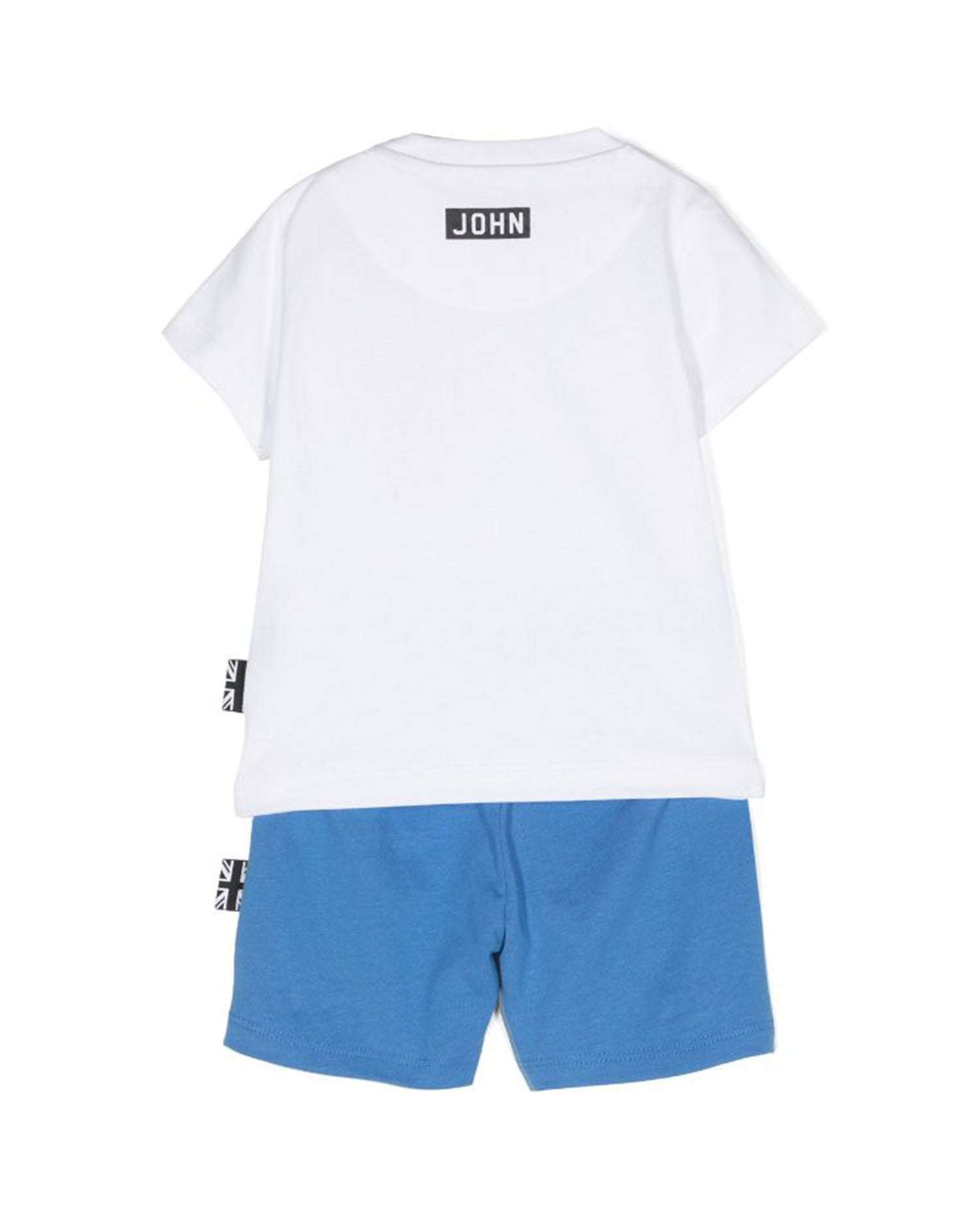 John Richmond kids Completo t-shirt con logo e bermuda Sottocosto