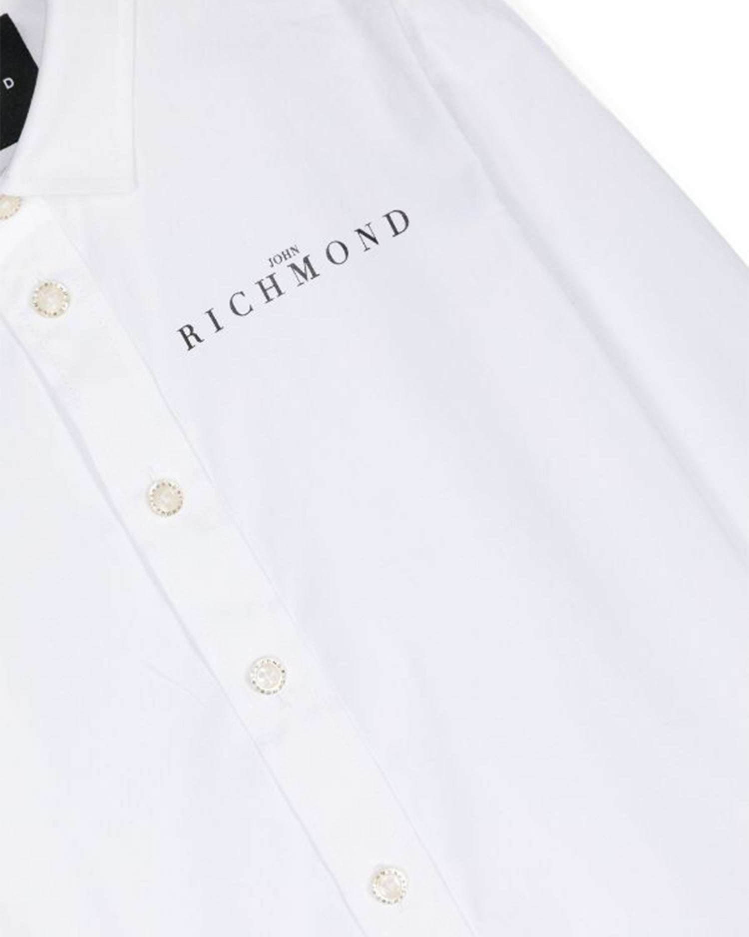 John Richmond kids Camicia con logo a contrasto sul davanti Online