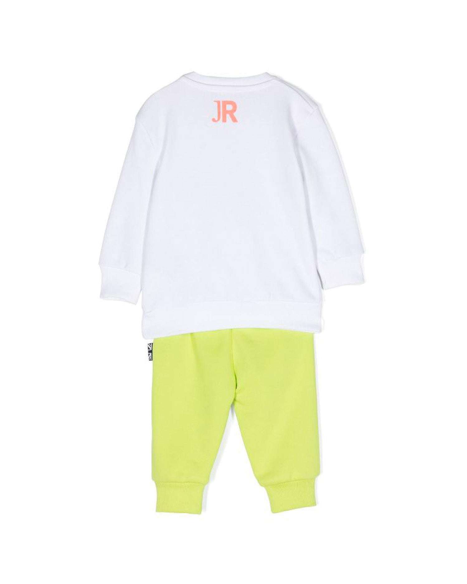 John Richmond kids Completo felpa logata e pantalone con logo Outlet