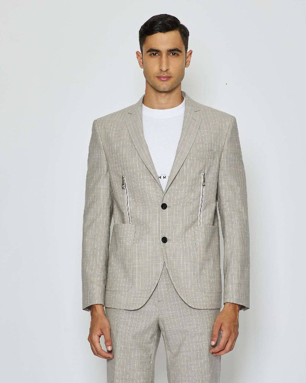 John Richmond Blazer monopetto con tasche con zip Vendita Calda