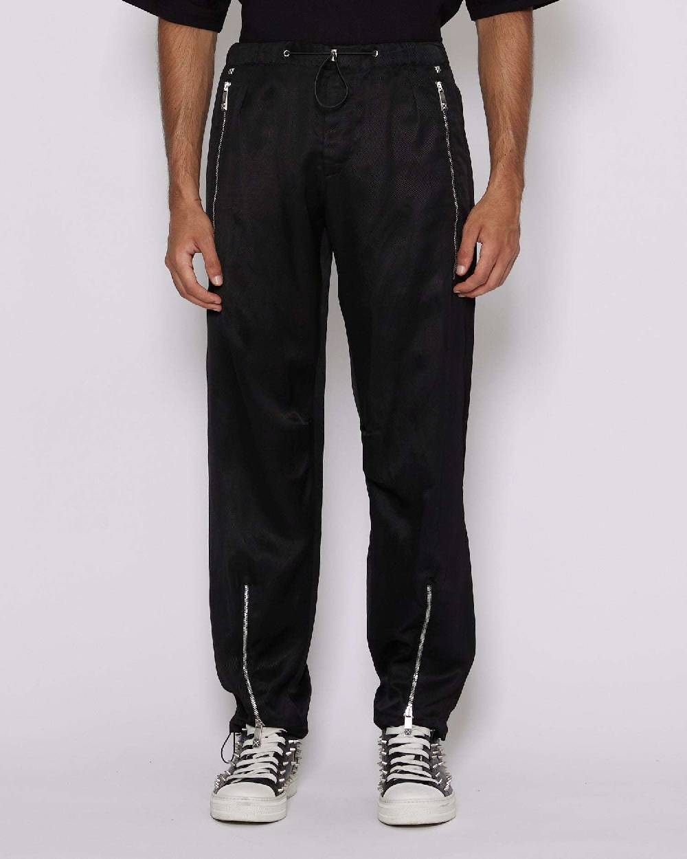 John Richmond Pantaloni regular con zip decorative Vendite Flash