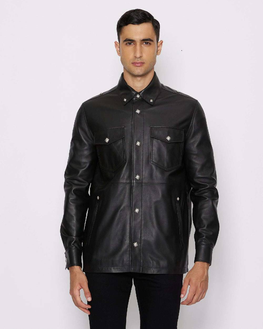 John Richmond Camicia con tasche frontali Nuova