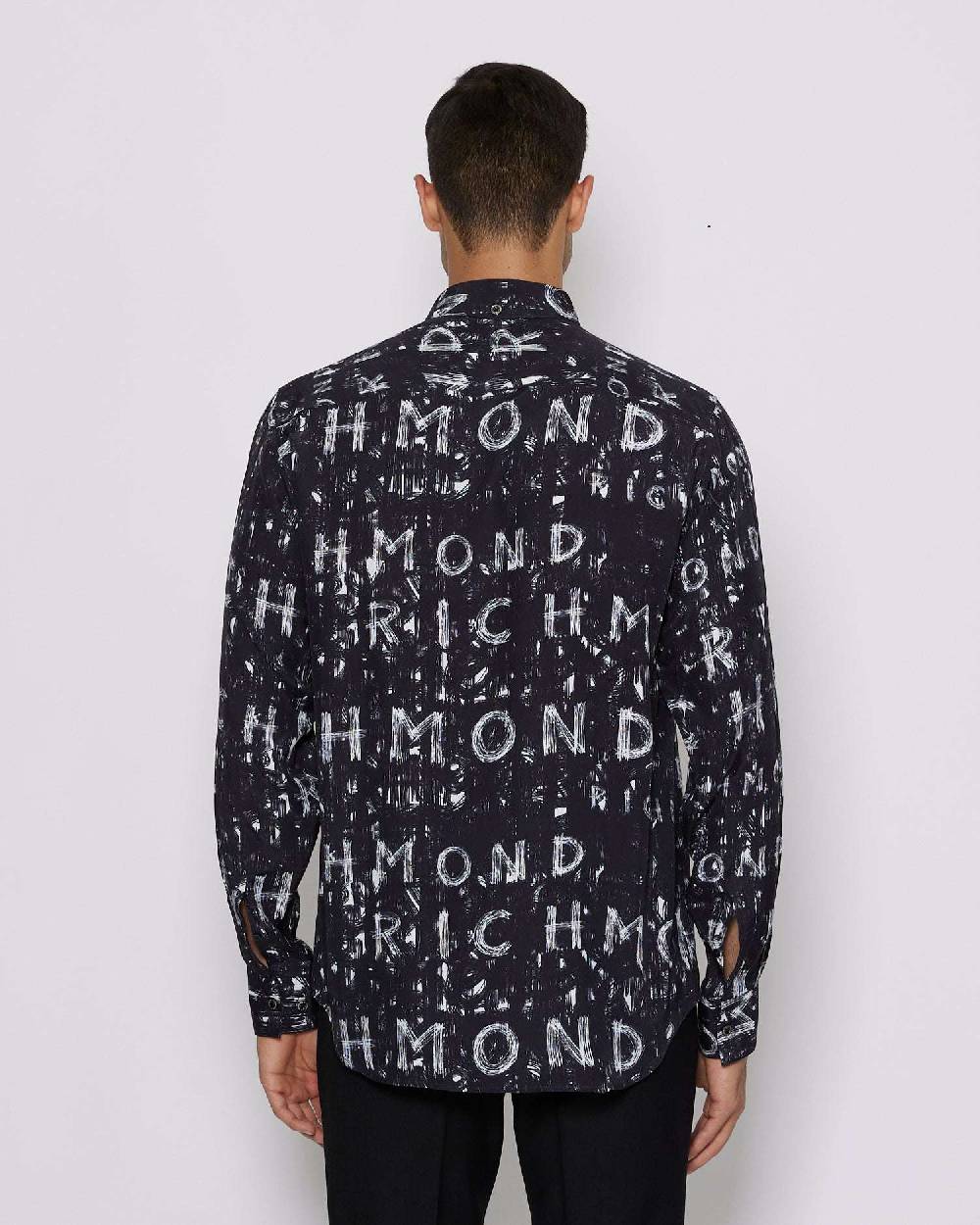 John Richmond Camicia con pattern tone sur tone 2025