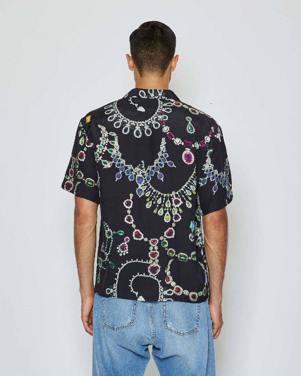 John Richmond Camicia con pattern tone sur tone Italy