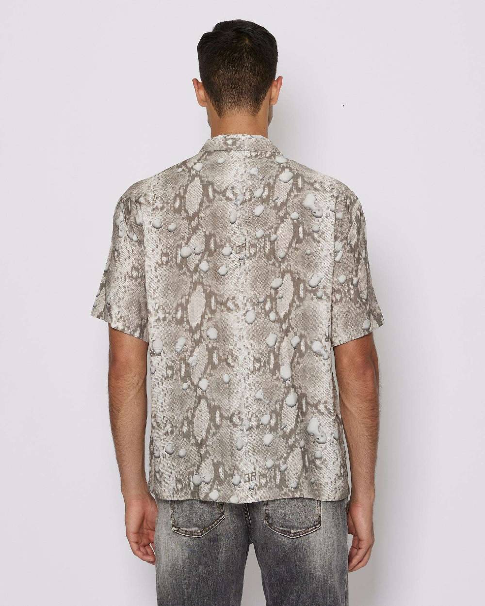 John Richmond Camicia con pattern tone sur tone Italia