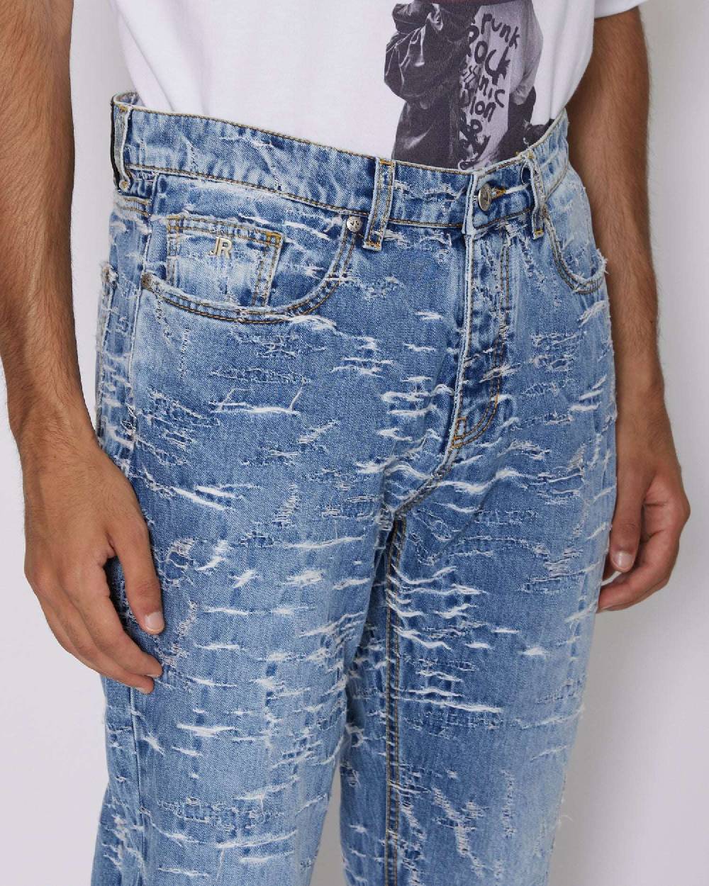 John Richmond Jeans slim con pattern Qualità Garantita