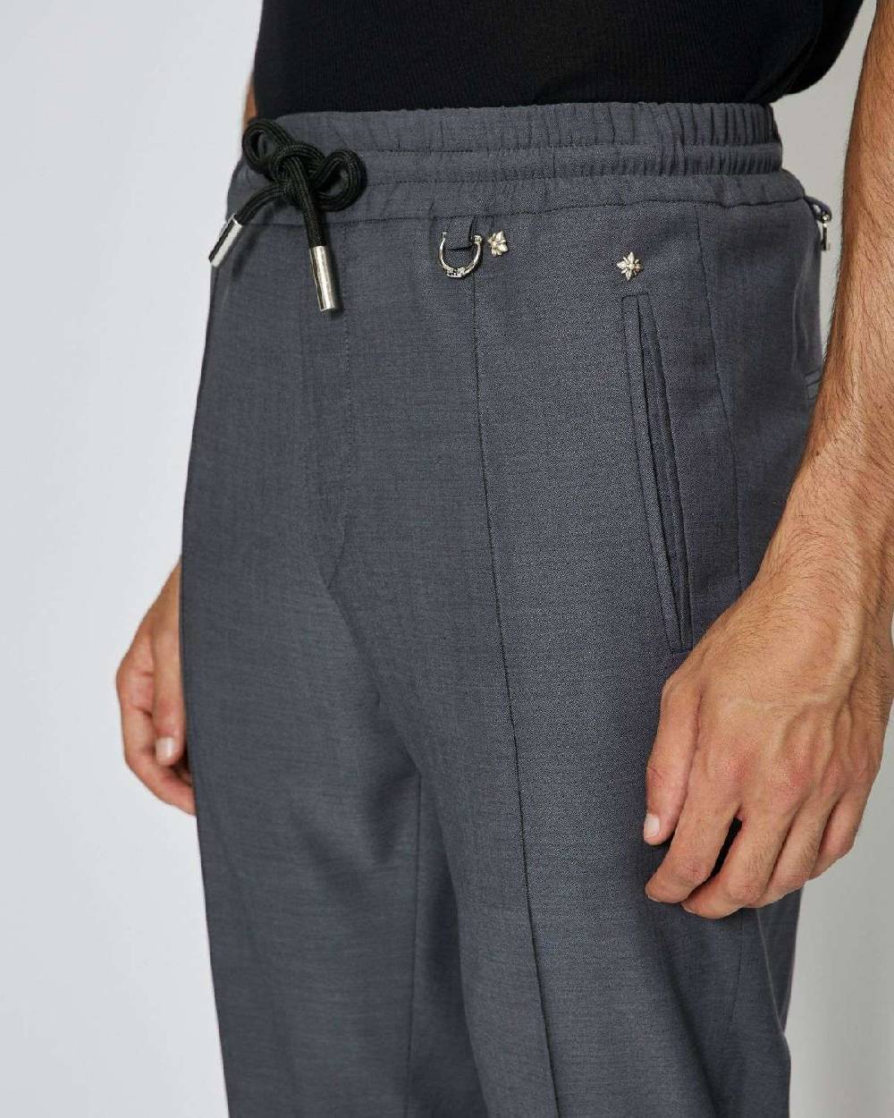 John Richmond Pantaloni con coulisse e tasche laterali Promozione Limitata