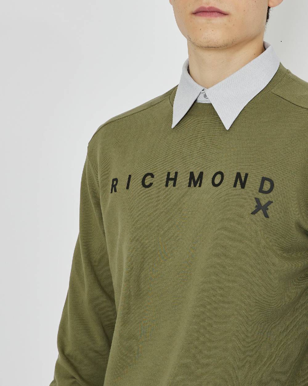 John Richmond Felpa con logo sul davanti Prezzo Ridotto