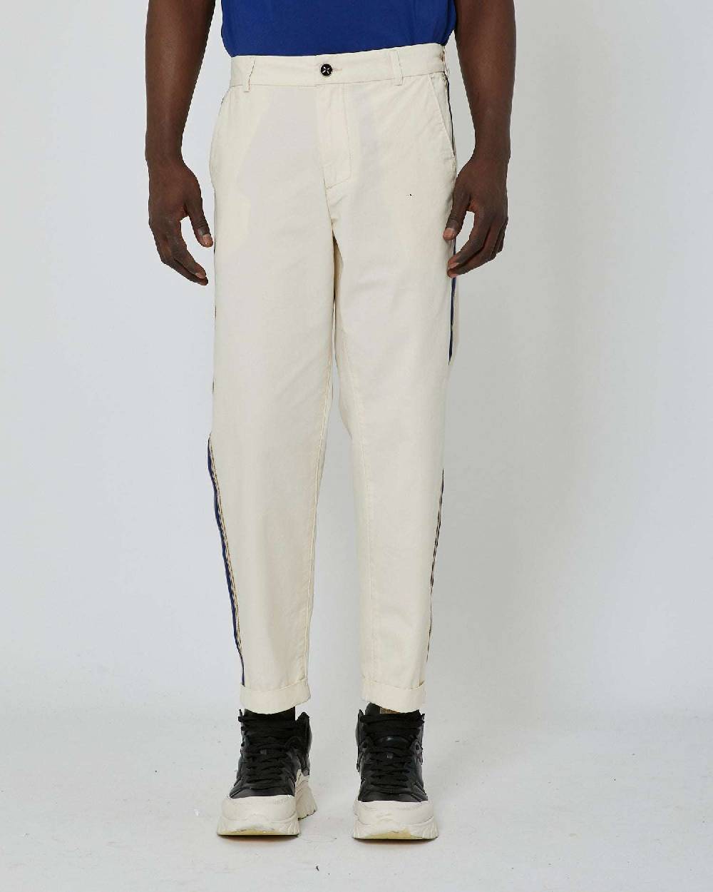 John Richmond Pantaloni slim fit con bande laterali Offerta