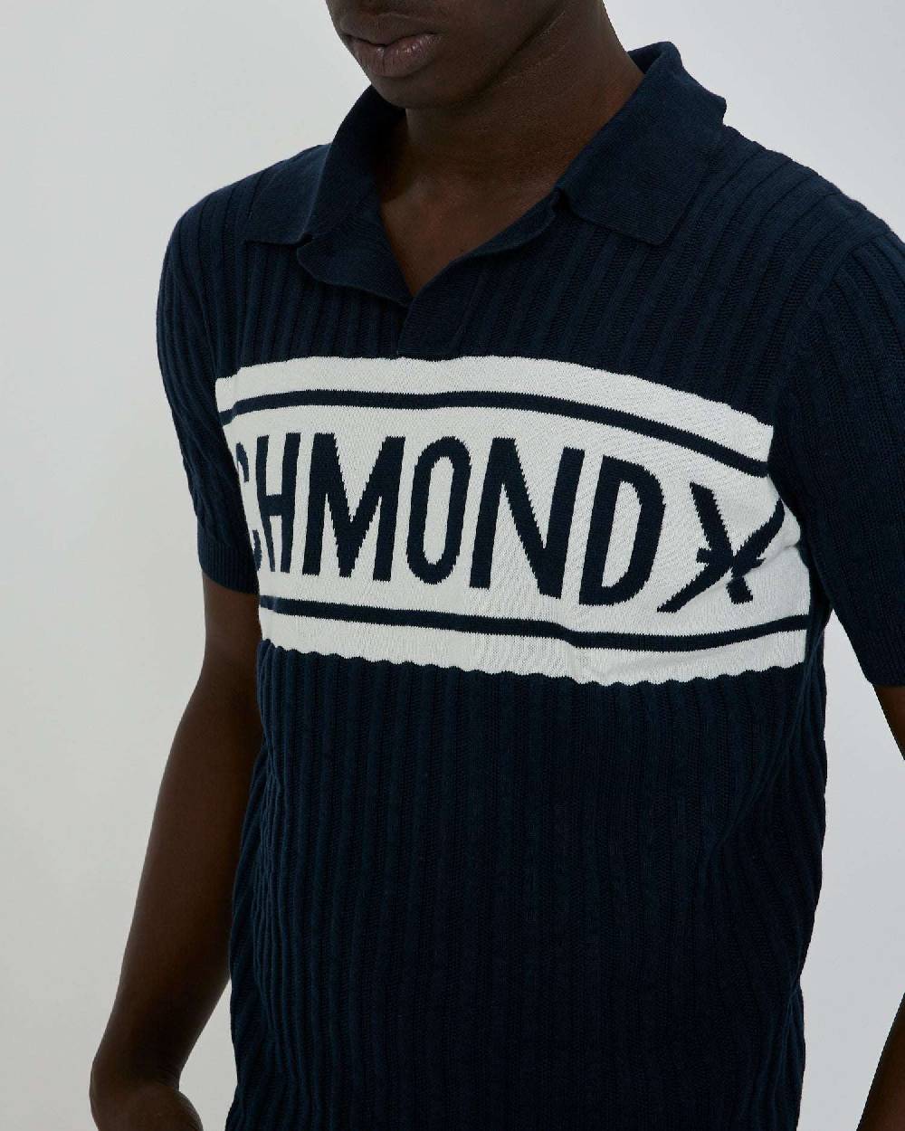 John Richmond Polo con logo bicolor sul davanti Vendite Flash