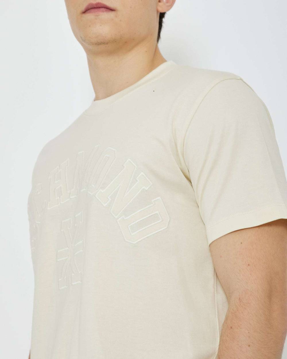 John Richmond T-shirt con logo a contrasto sul davanti Negozio