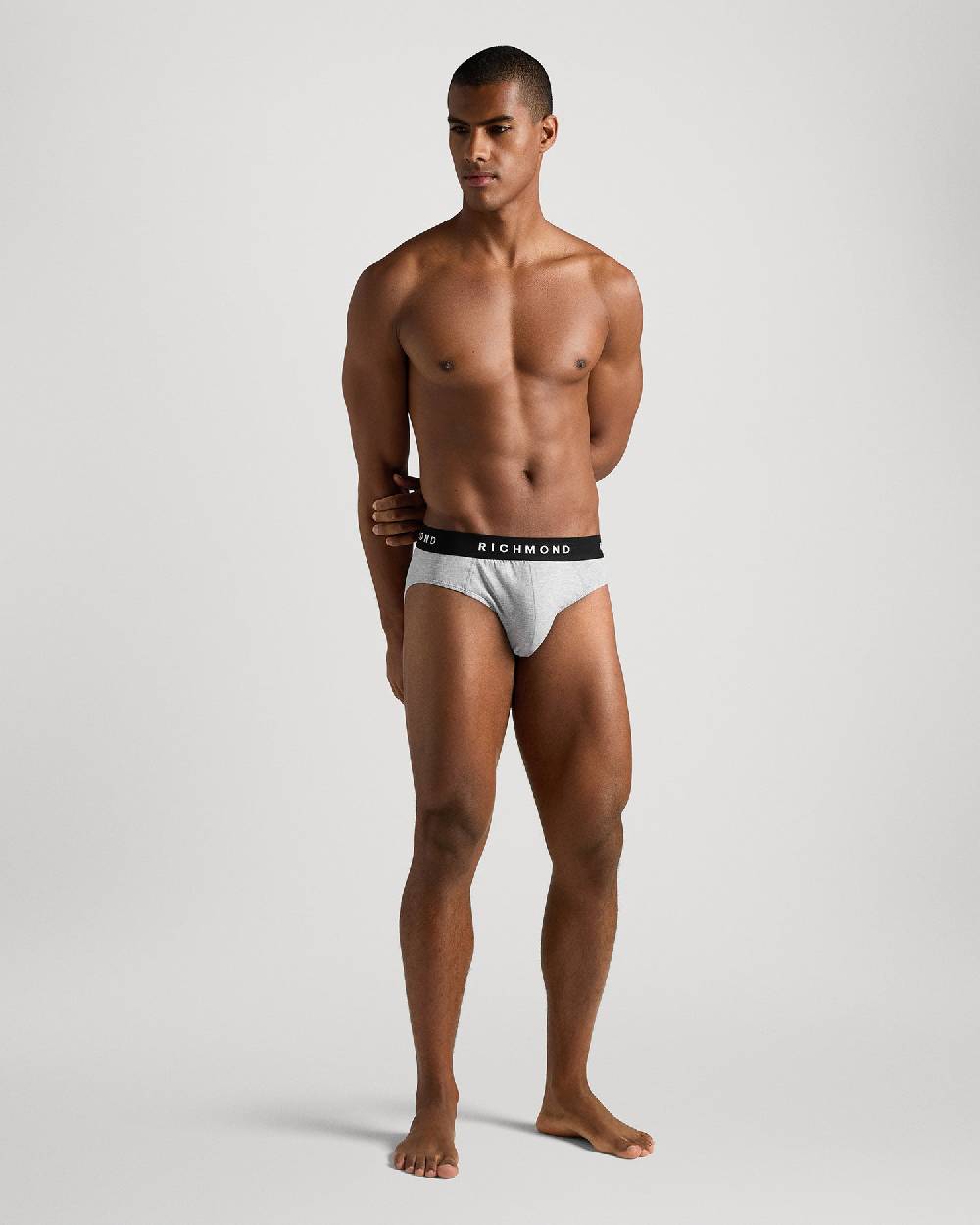 Richmondunderwear Tripack slip vita bassa in cotone pettinato Presa