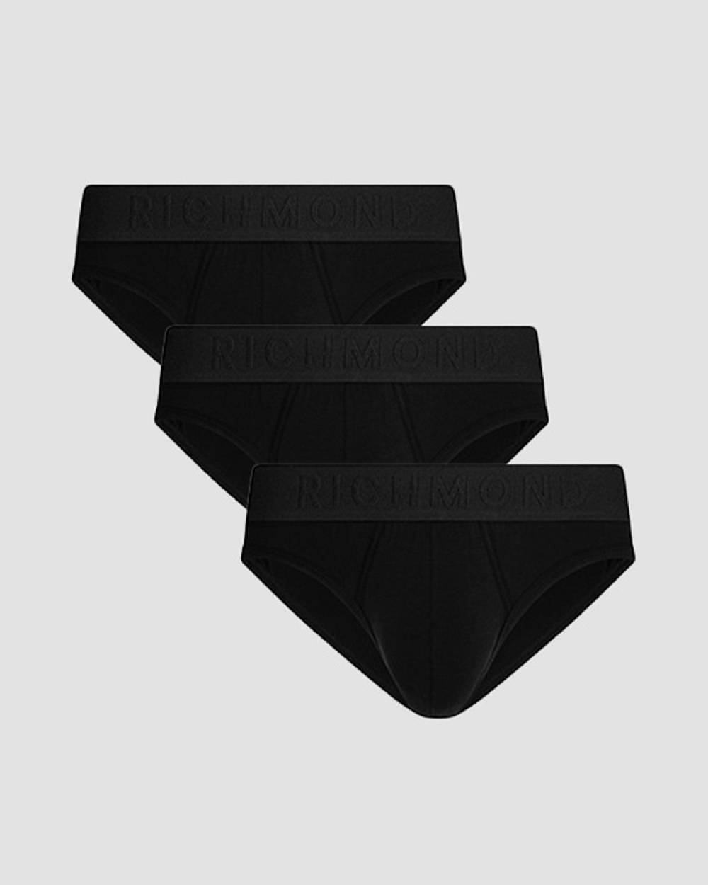 Richmondunderwear Tripack slip vita bassa tricolor in cotone pettinato Sconto