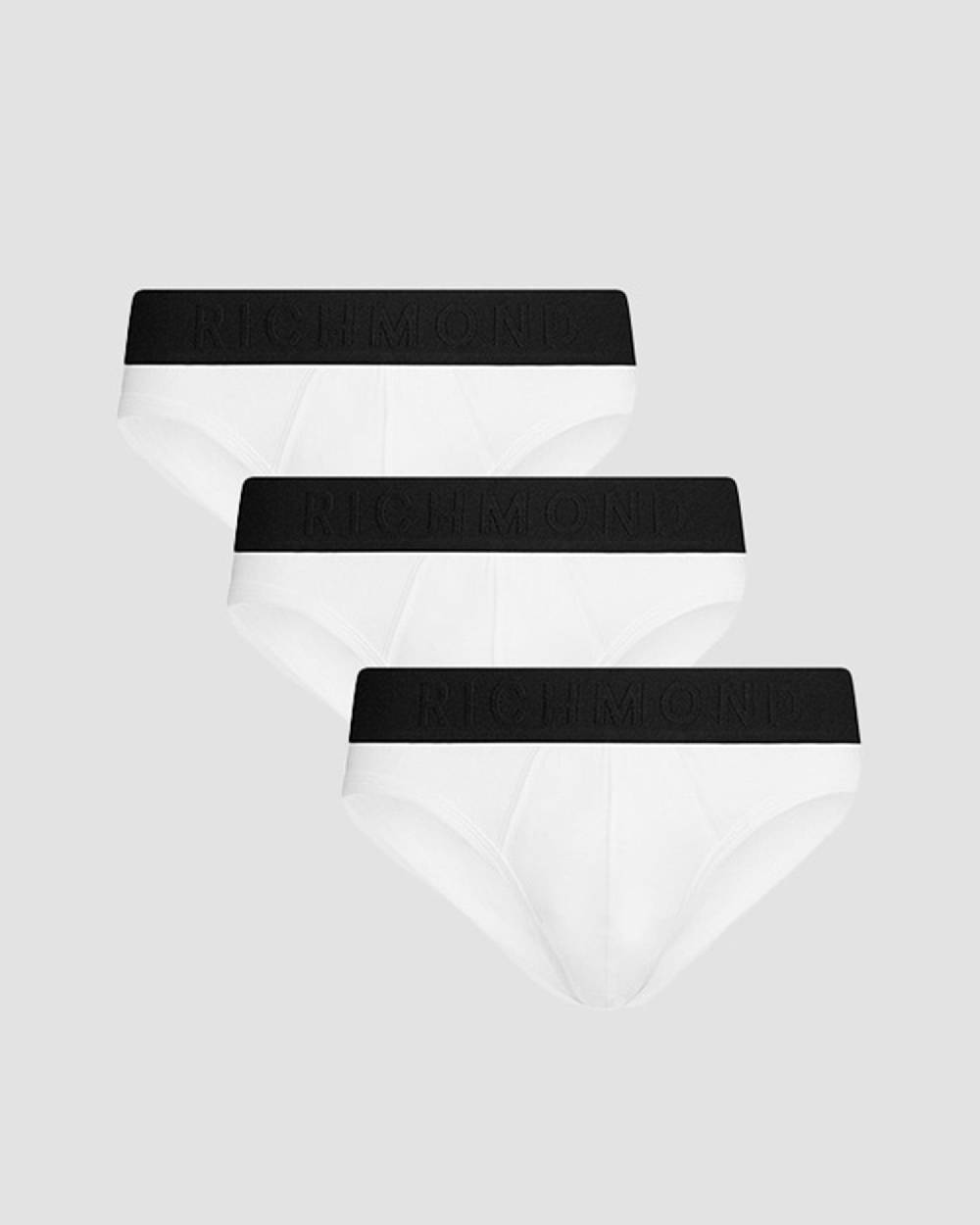 Richmondunderwear Tripack slip vita bassa tricolor in cotone pettinato Sconto
