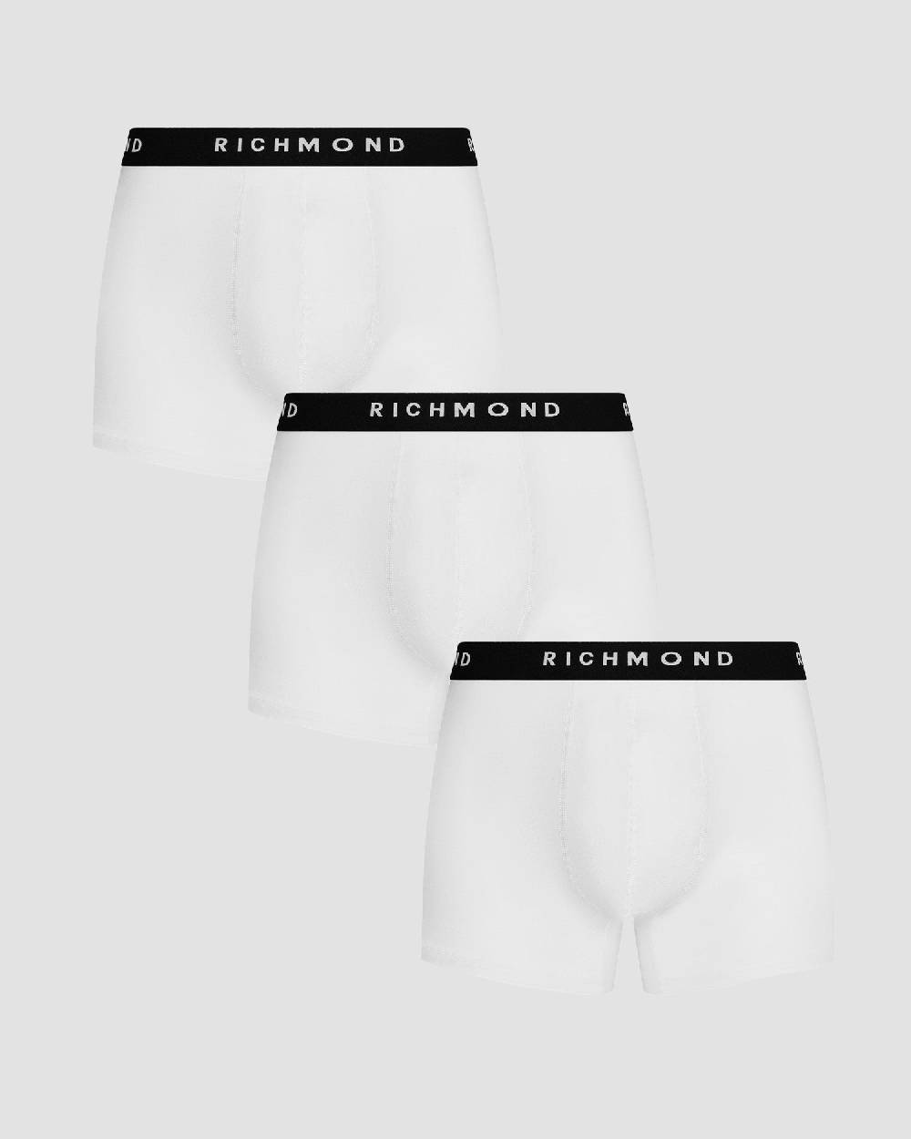 Richmondunderwear Tripack boxer tricolor vita bassa in cotone pettinato Offerta