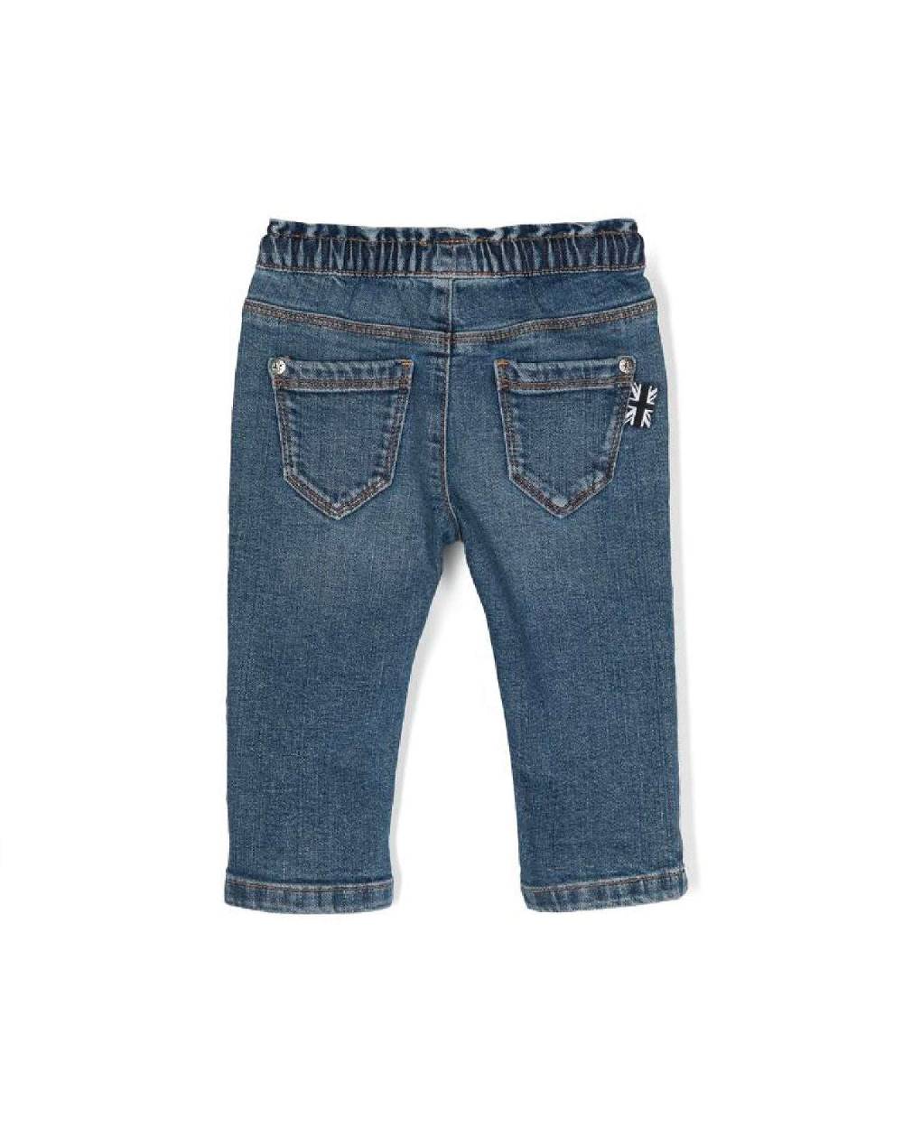 John Richmond kids Jeans con logo ricamato sul davanti Saldi