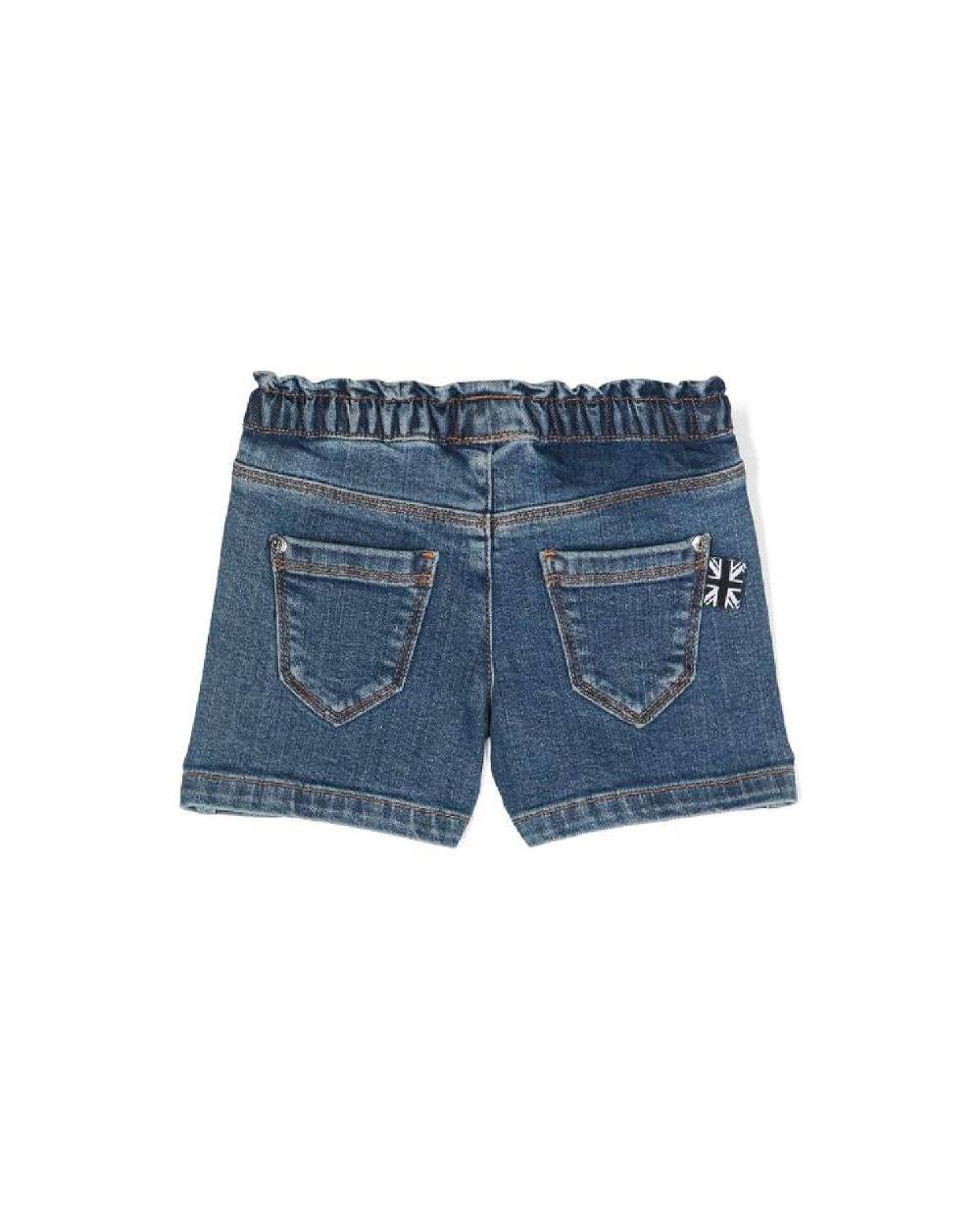 John Richmond kids Bermuda in denim con logo sul davanti Offerte