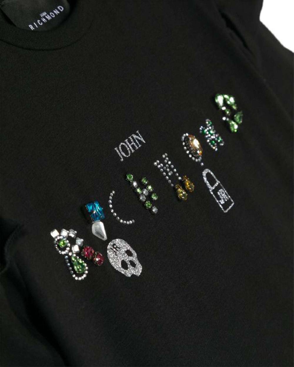 John Richmond kids T-shirt con logo sul davanti Vendita Calda