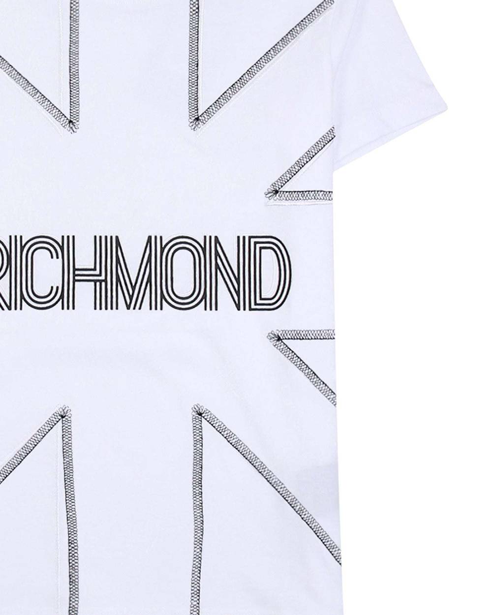John Richmond kids T-shirt con logo sul davanti Vendita Economica