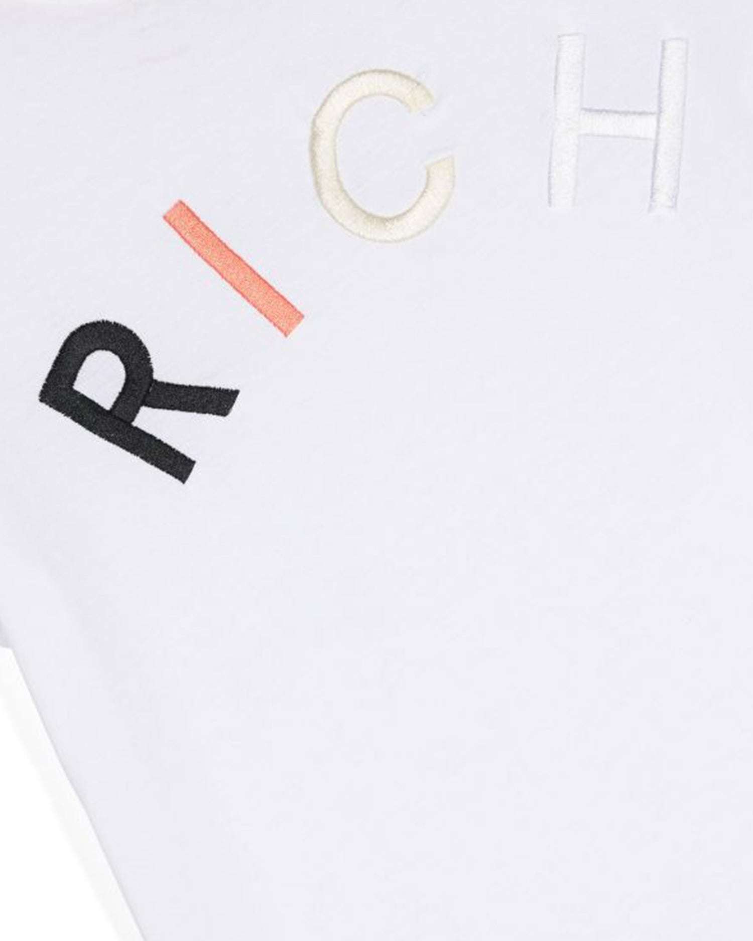 John Richmond kids T-shirt con logo sul davanti Saldi Di Fabbrica