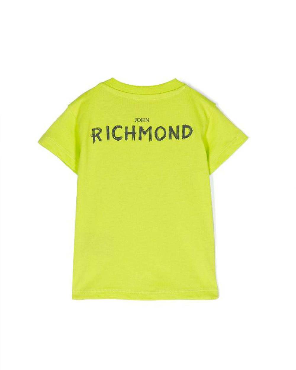 John Richmond kids T-shirt con logo sul davanti Vendite Flash