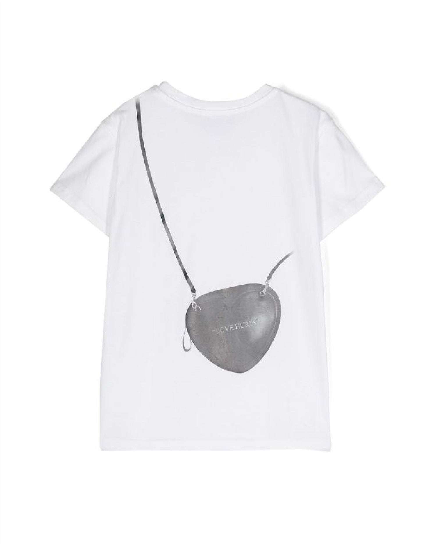 John Richmond kids T-shirt con grafica sul davanti e sul retro Nuova