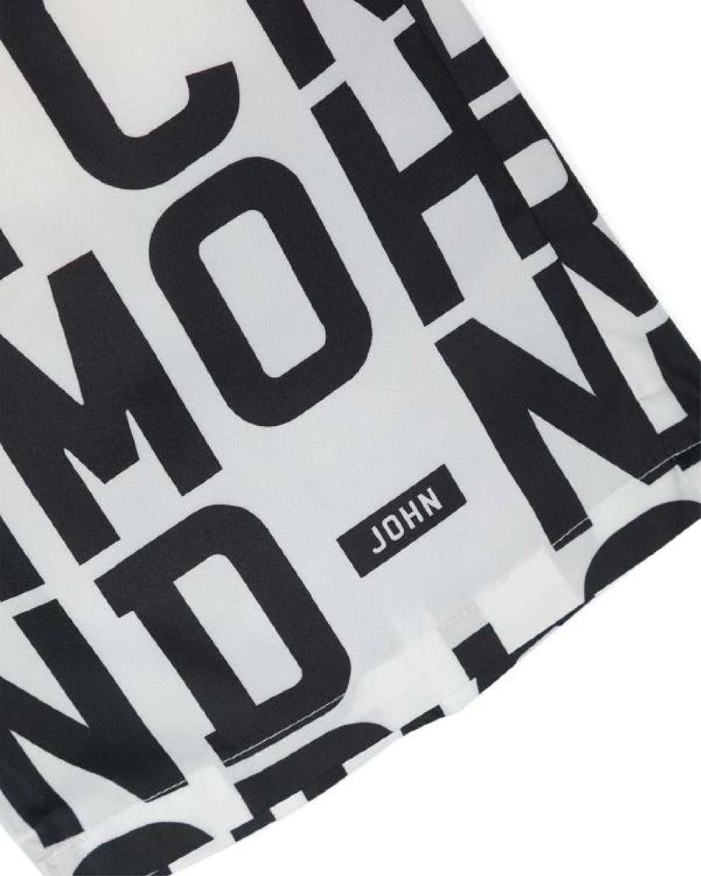 John Richmond Costume con pattern a contrasto In Linea