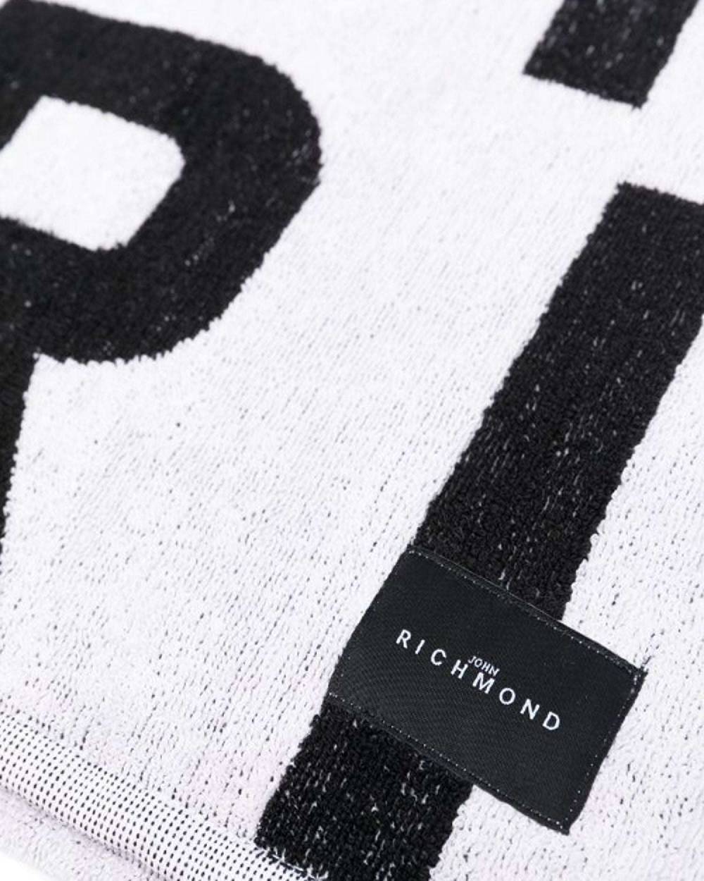 John Richmond kids Telo mare con logo allover Nuovo