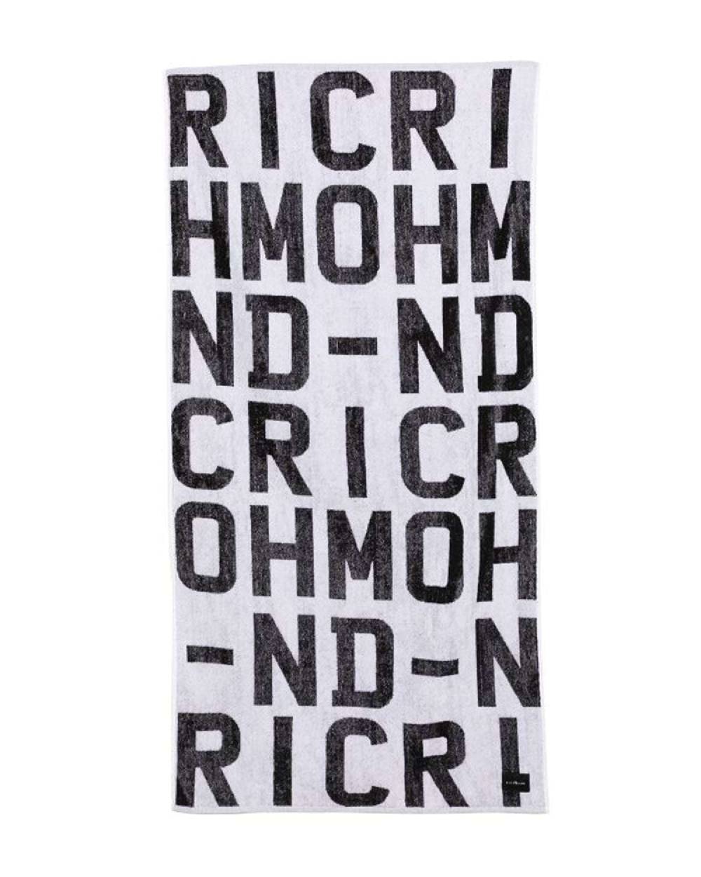 John Richmond kids Telo mare con logo allover Nuovo