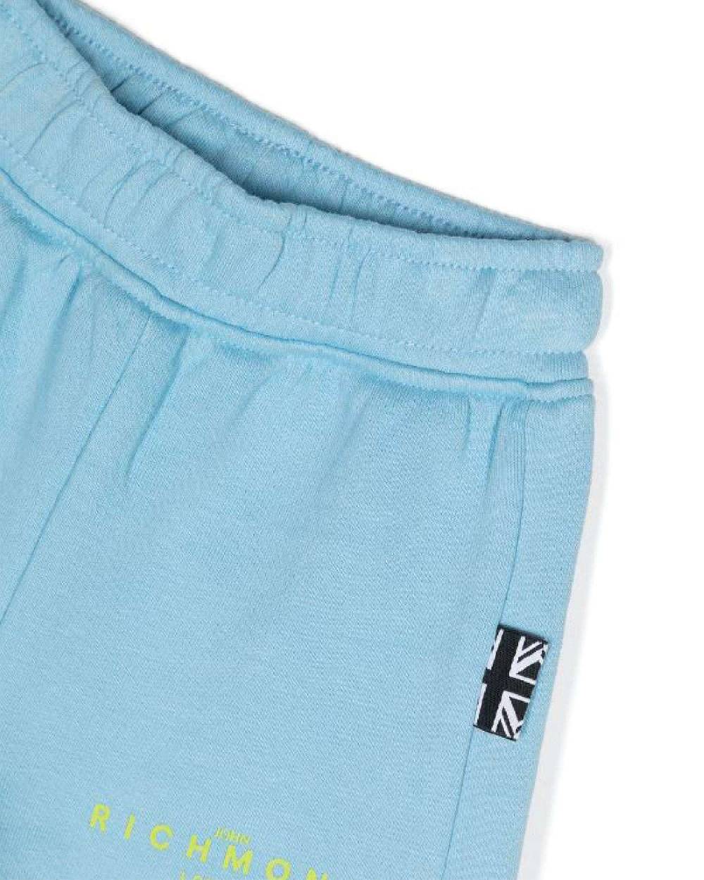 John Richmond kids Completo t-shirt con logo e bermuda Spedizione Gratuita