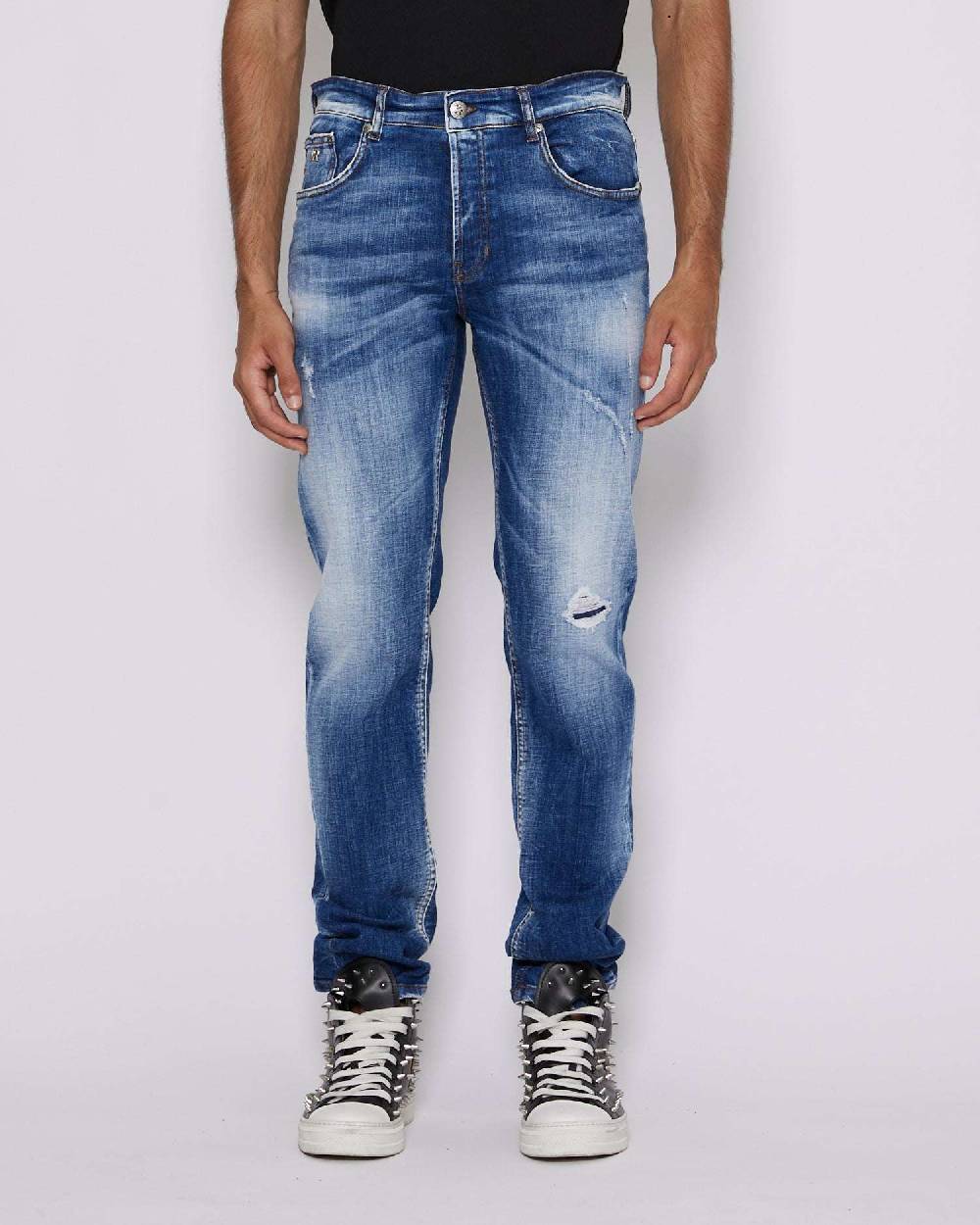 John Richmond Jeans slim lavaggio bleaching Presa