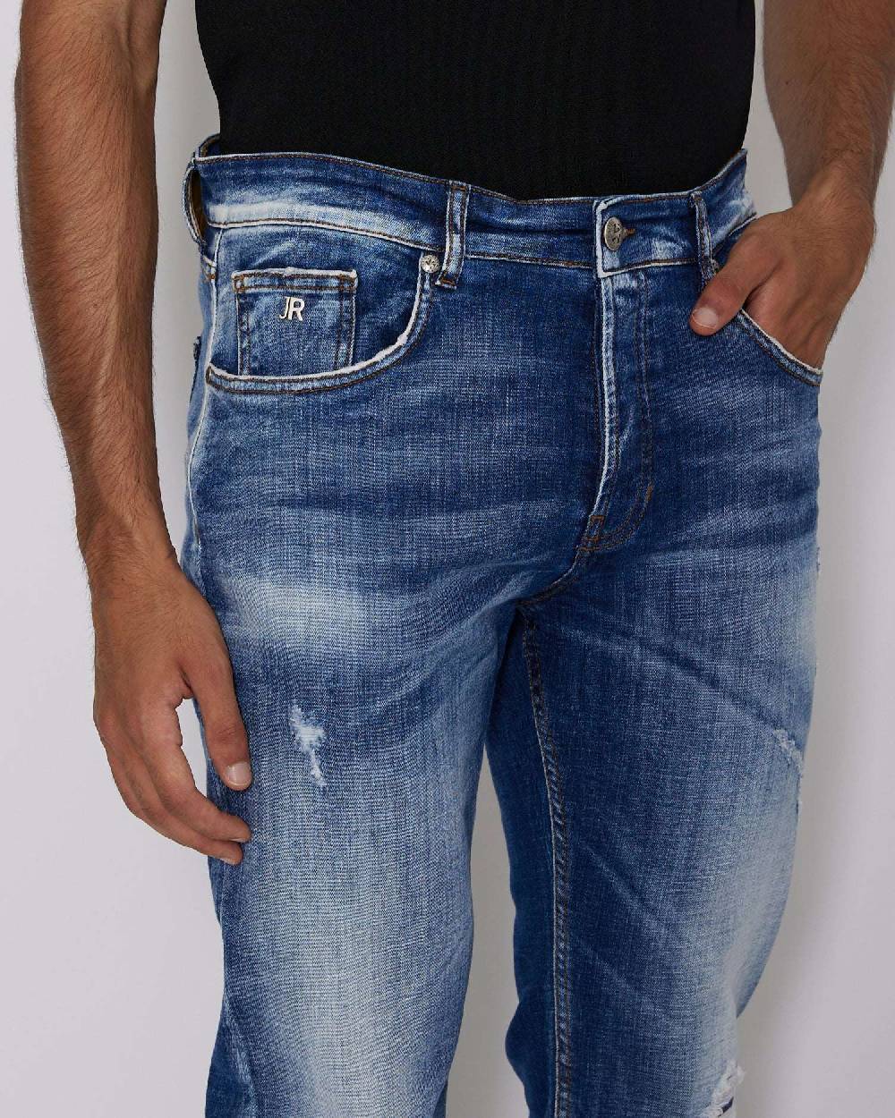 John Richmond Jeans slim lavaggio bleaching Presa